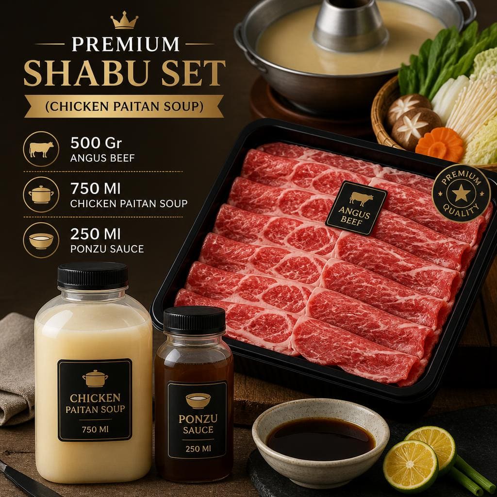 Premium Shabu Set Chicken Paitan Soup Shaburi
